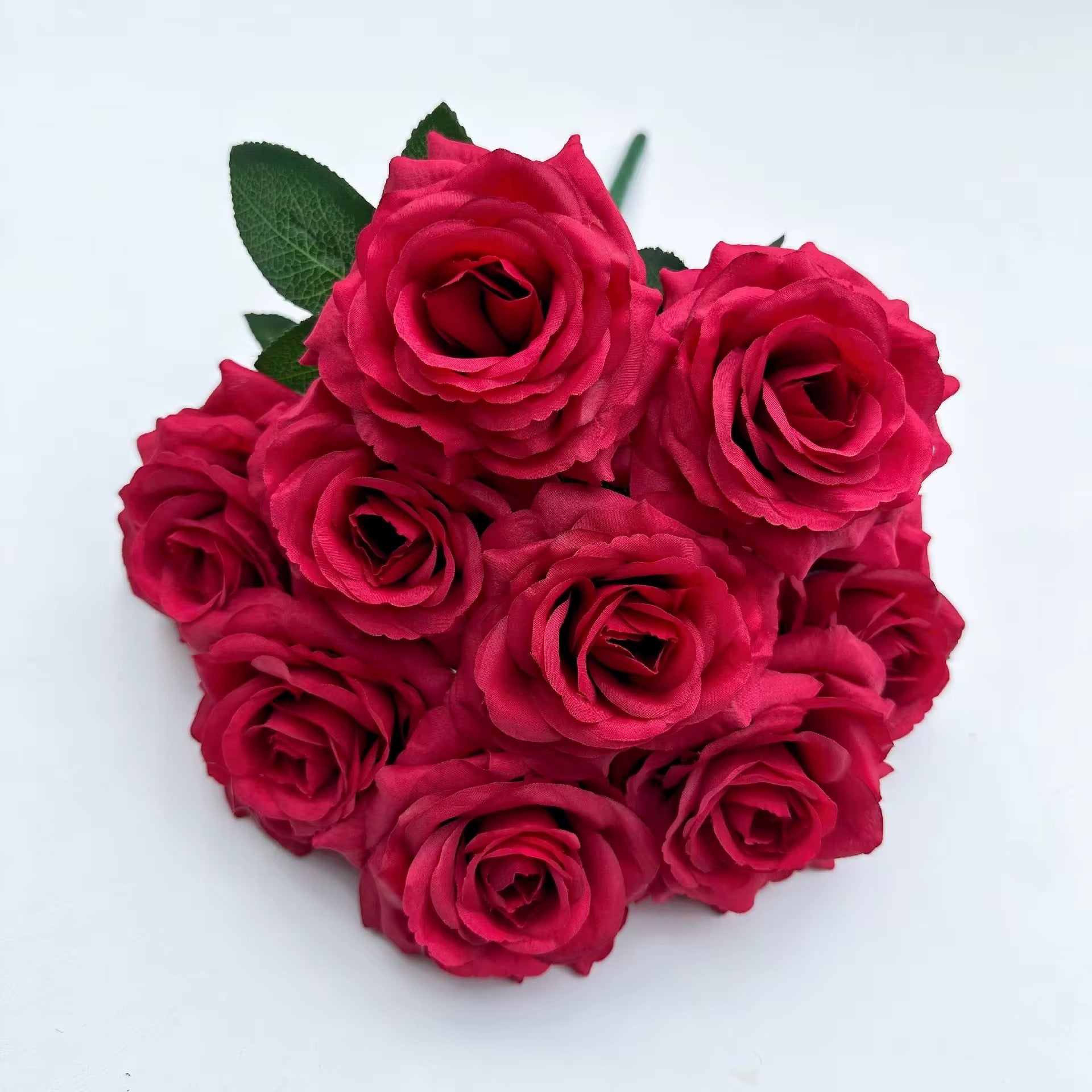 Artificial flower Bunch with green leaf