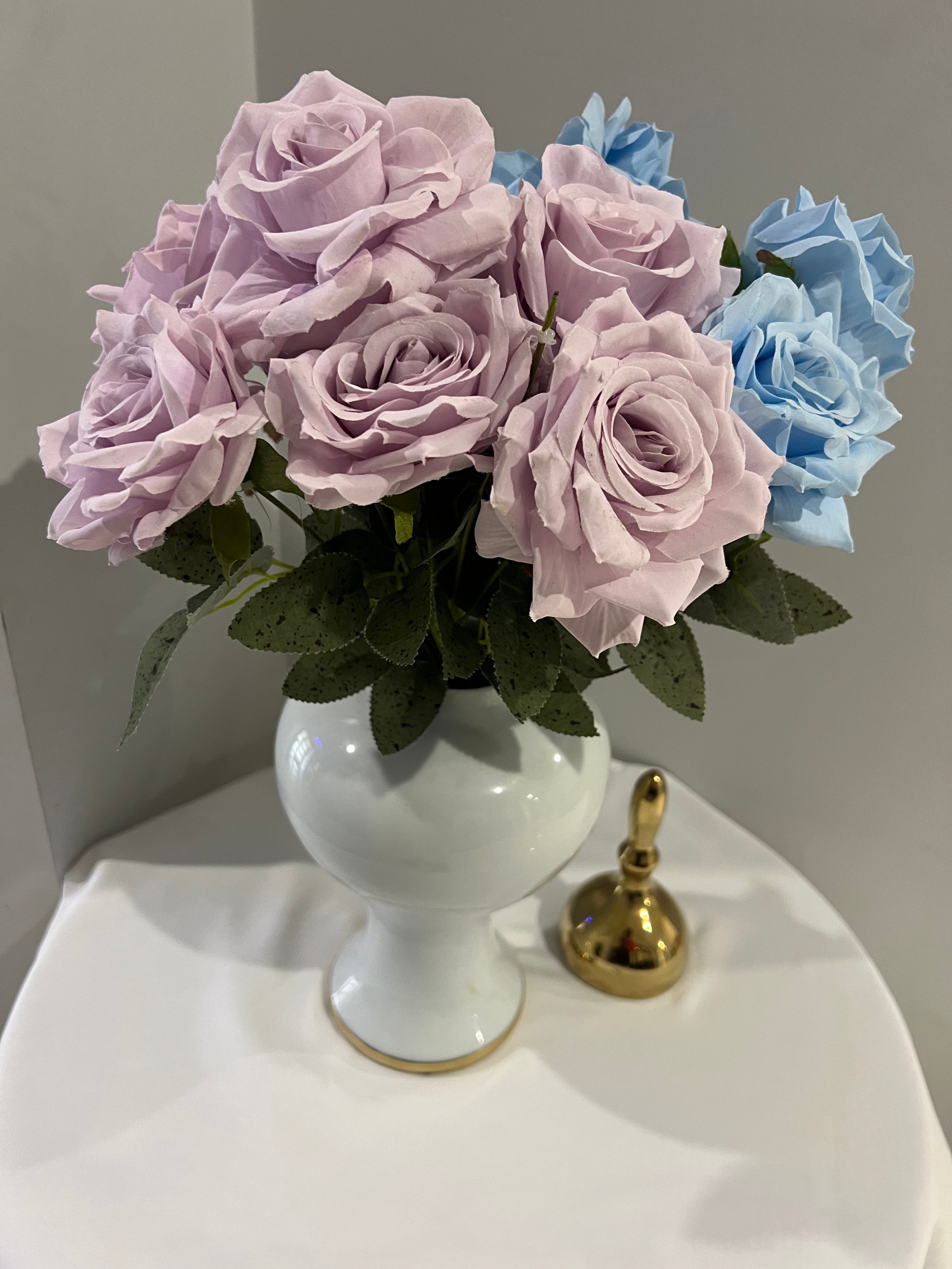 2-Piece Ceramic Vase Set – White Edition