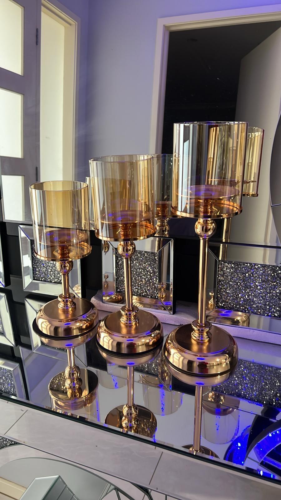 3-Piece Elegant Candle Holder Set