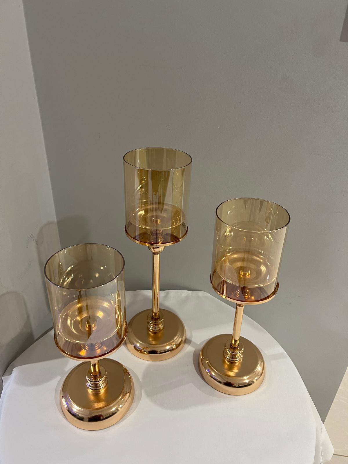3-Piece Elegant Candle Holder Set